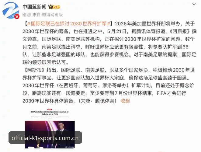 k1体育怎么下载 2030世界杯扩军66队深度评测:中国男足的“黄金机会”能否把握?